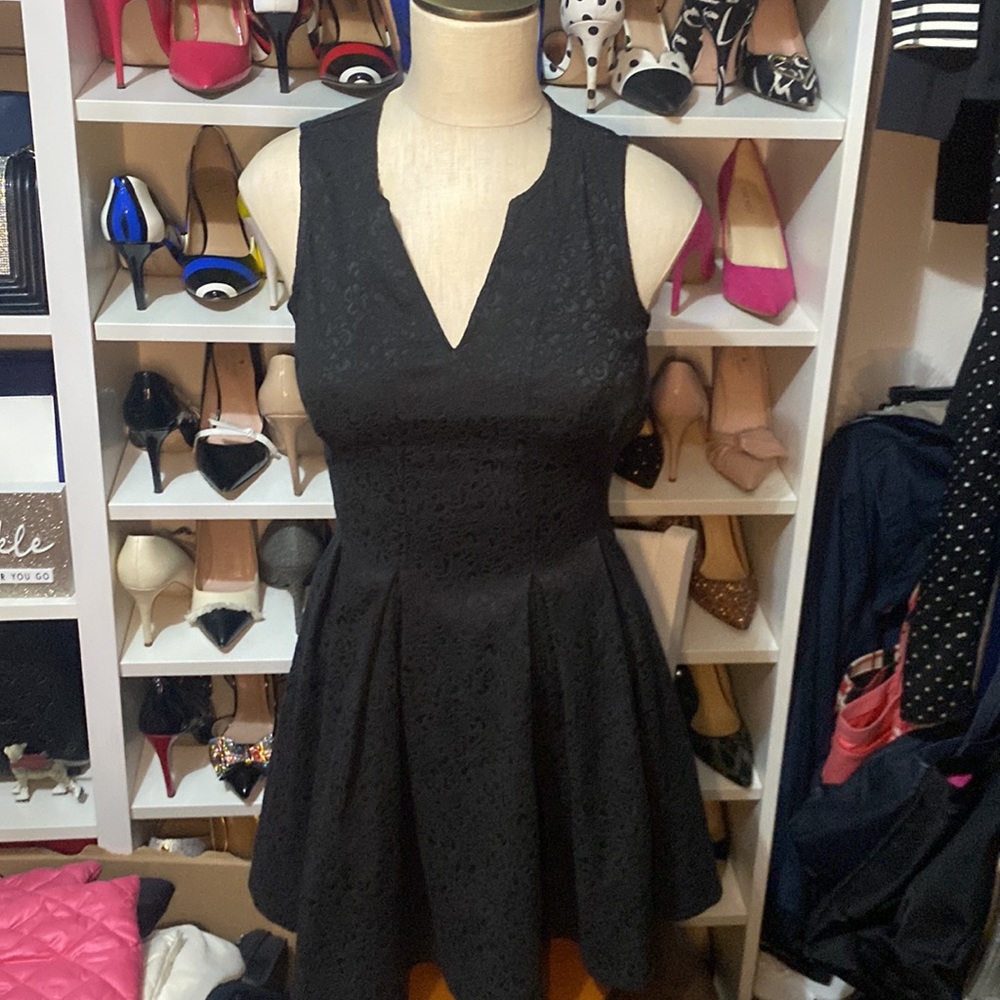V-Neck Little Black Dress - Picture 1 of 15